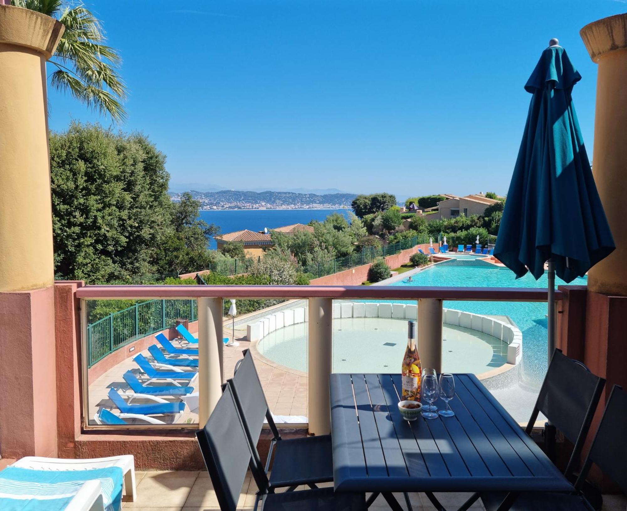 Magnifique Vue Mer Et Piscine - Les Cles De L Esterel Théoule-sur-Mer Екстериор снимка